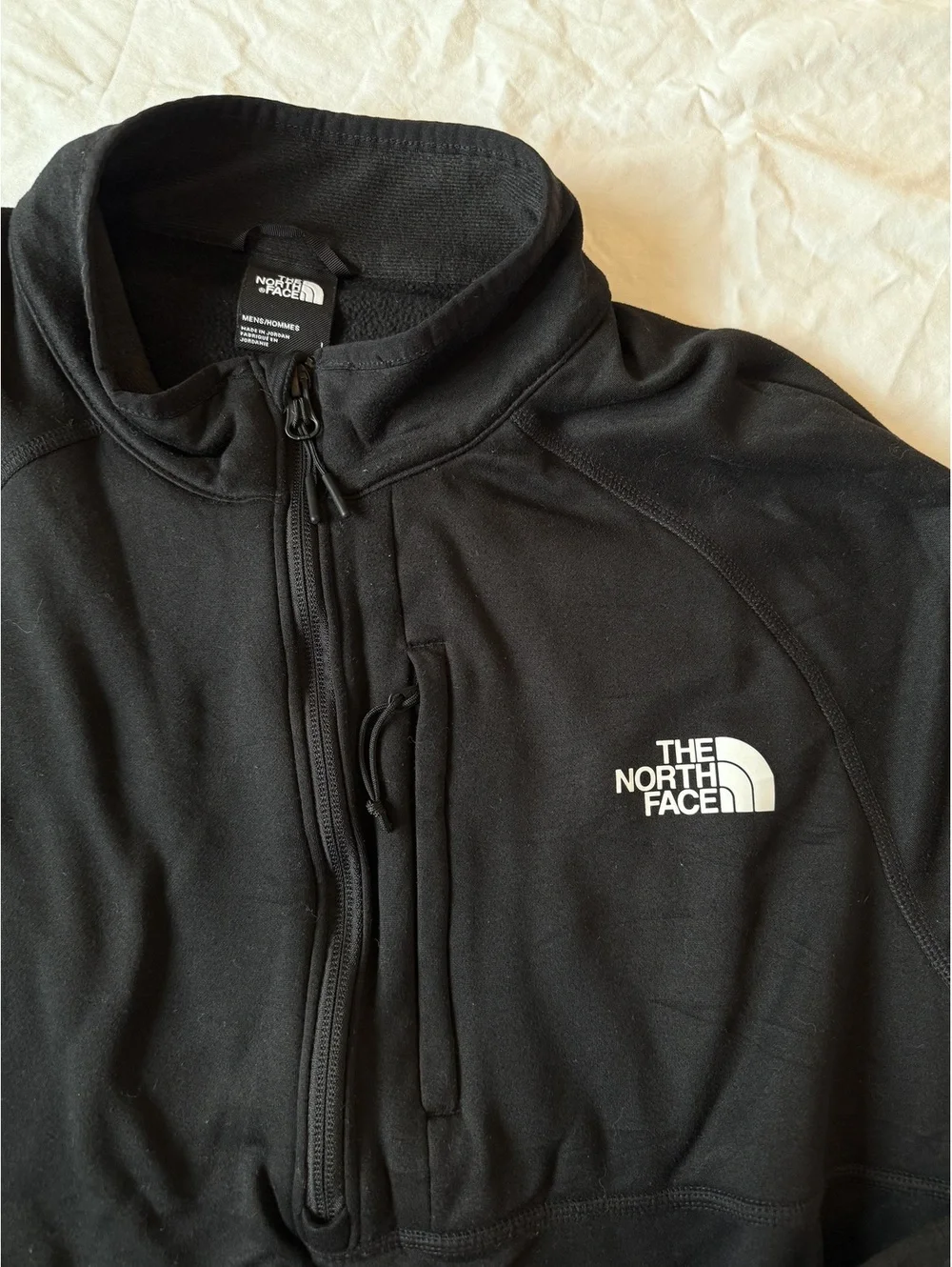 The North Face Men's Black Fleece Pullover Jacket Large